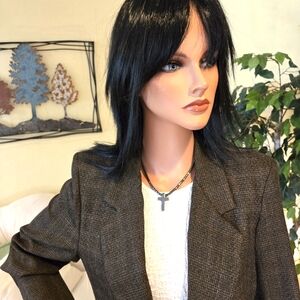 Brown, Black Alice Stuart Woman's Jacket/Blazer Size Small